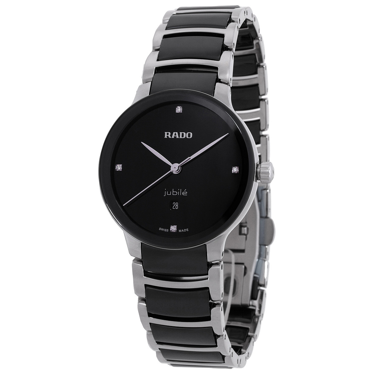 Rado Centrix Diamonds Quartz Black Dial Ladies Watch R30026712