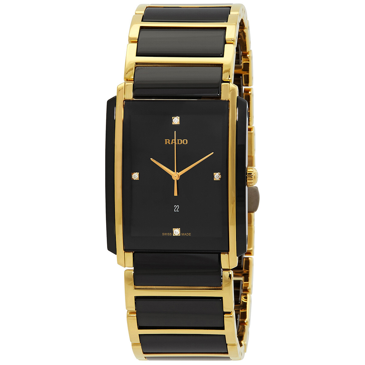 Rado Integral Jubile Black Dial Unisex Watch R20204712 Rado Integral Jubile Black Dial Unisex Watch R20204712