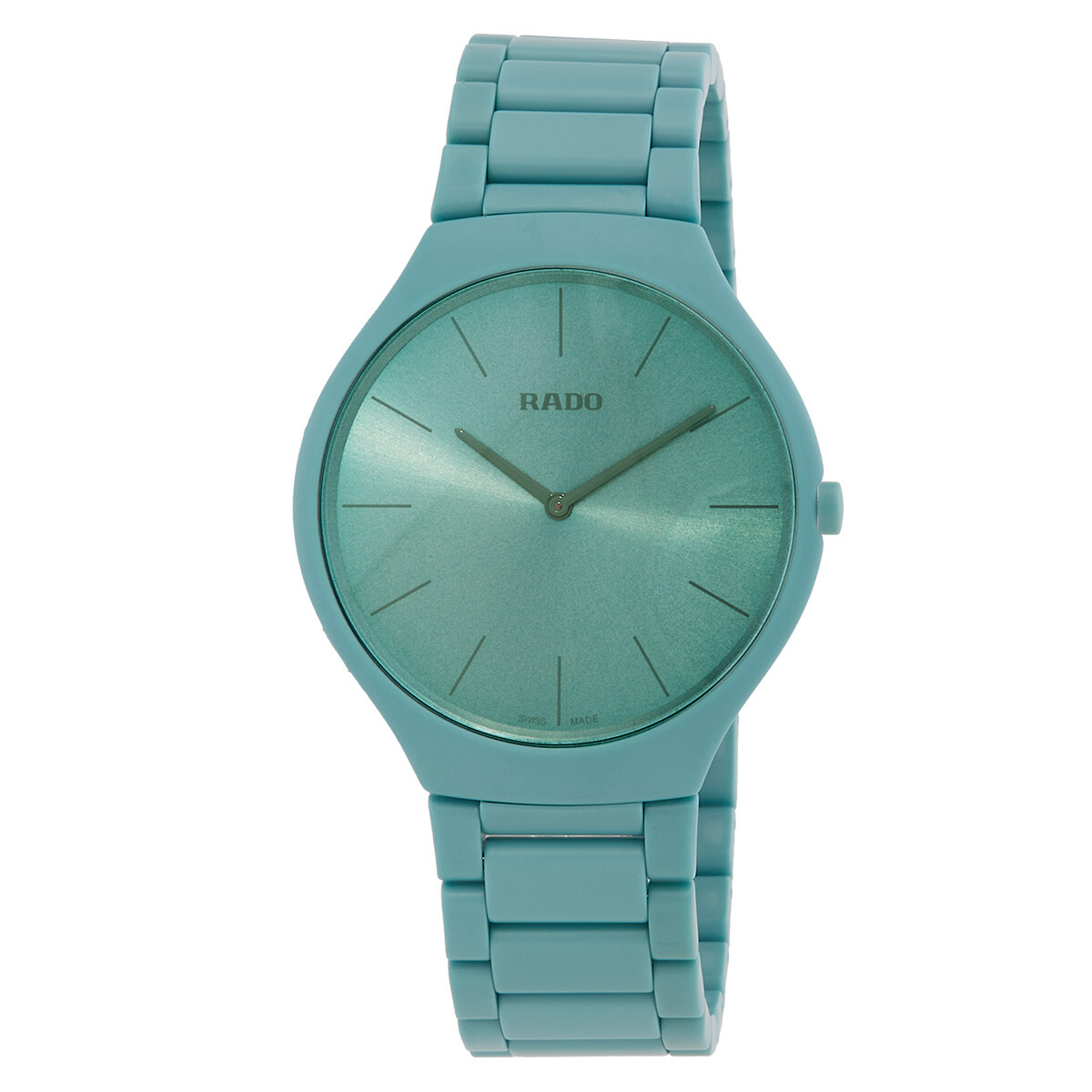 Rado True Thinline Quartz Green Dial Men's Watch R27096662