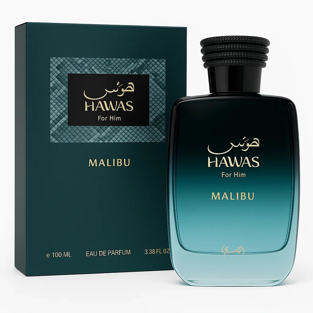 Rasasi Men's Hawas Malibu EDP Spray 3.4 oz Fragrances 614514331071