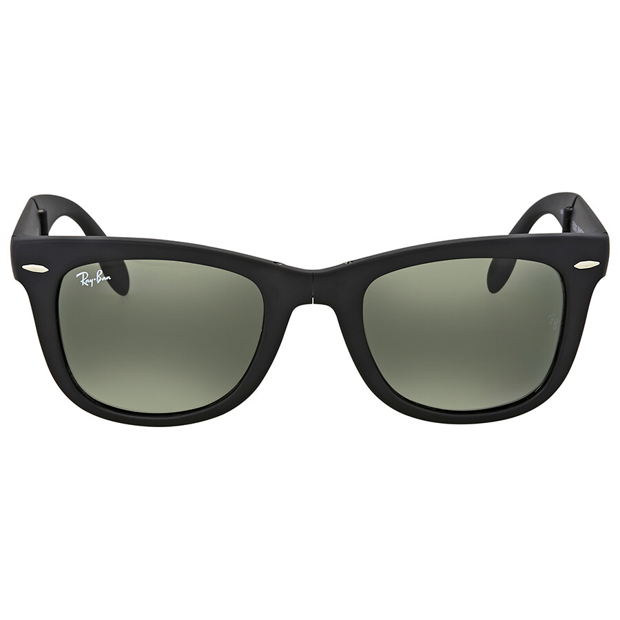 Ray Ban Wayfarer Folding Classic Green Classic G-15 Unisex Sunglasses RB4105 601S 50