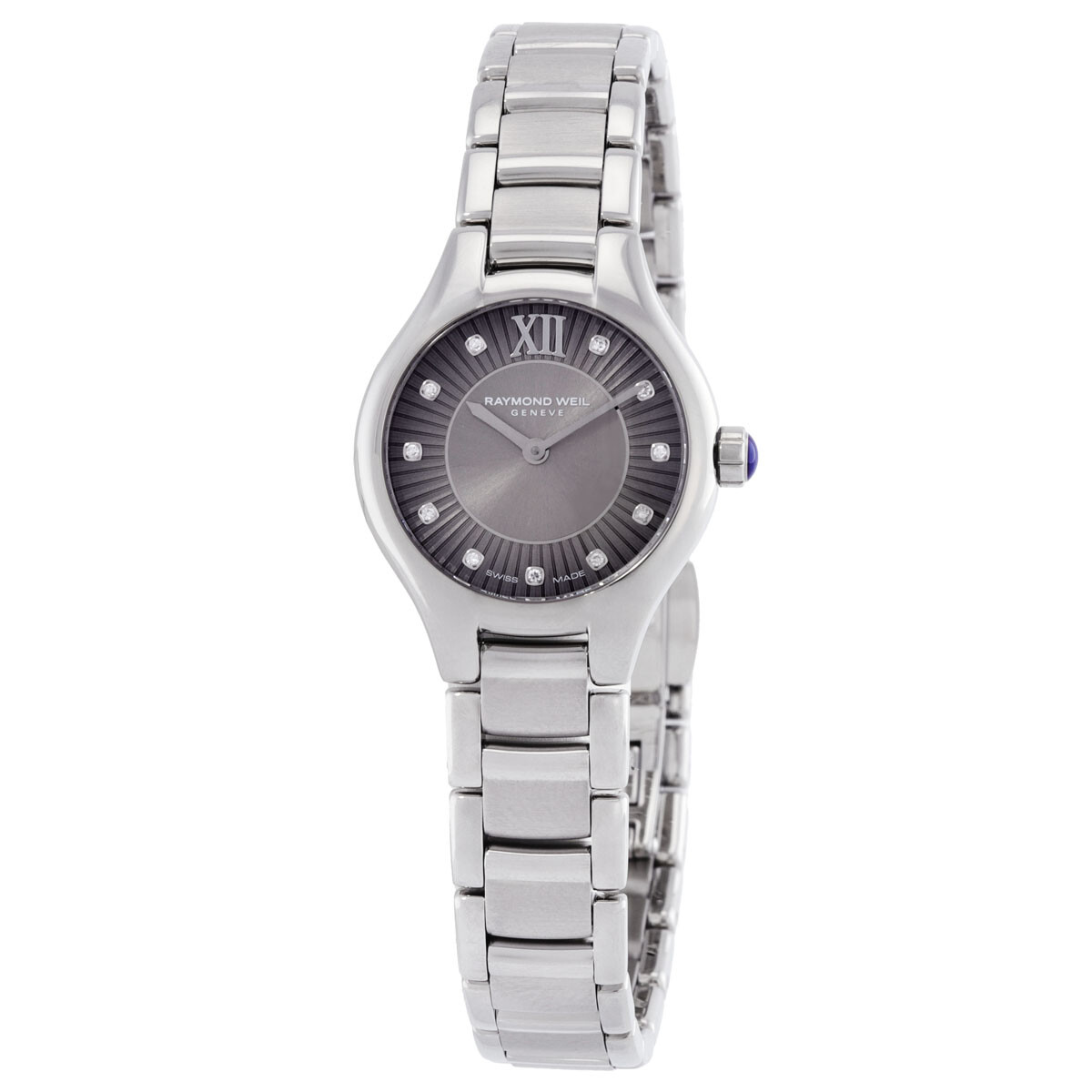 Raymond Weil Noemia Quartz Diamond Grey Dial Ladies Watch 5124-ST-60181