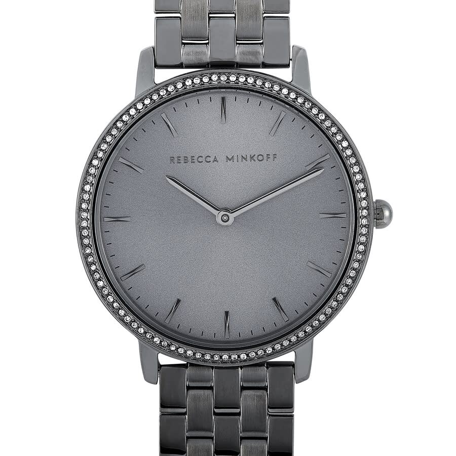 Rebecca Minkoff Major Quartz Crystal Grey Dial Ladies Watch 2200350