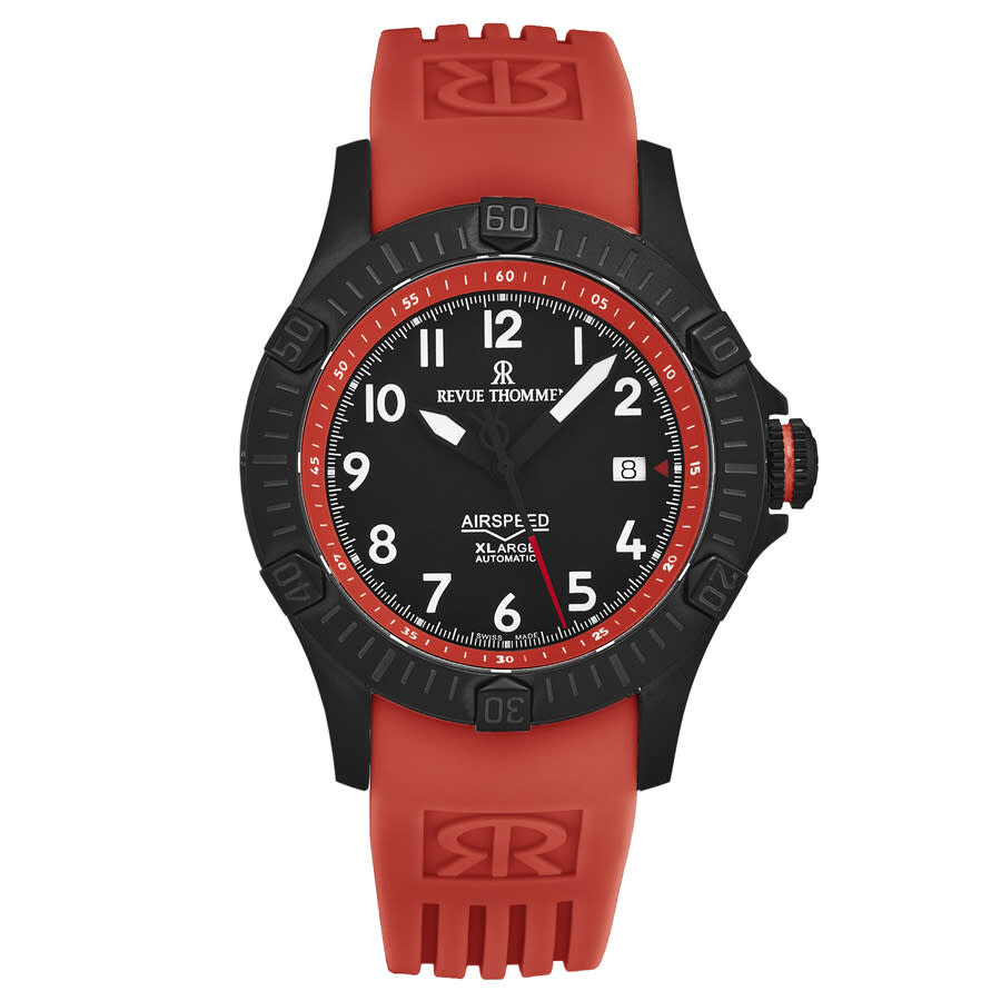 Revue Thommen Air speed Automatic Black Dial Men's Watch 16070.4776