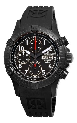 Revue Thommen Air Speed Chronograph Automatic Black Dial Men's Watch 16071.6874