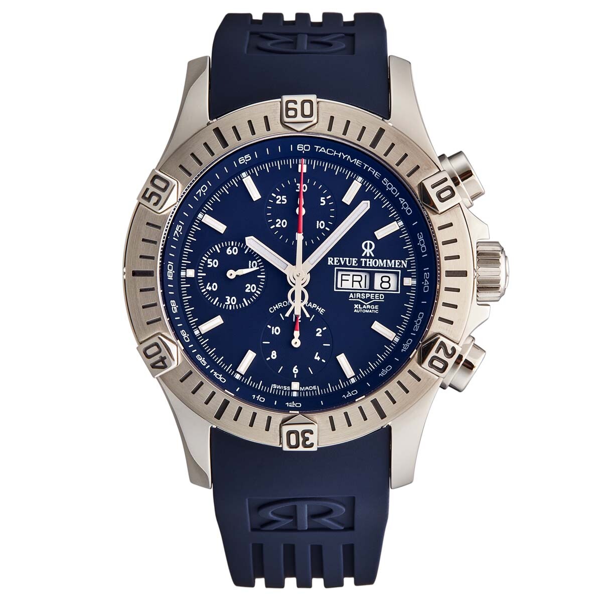 Revue Thommen Air speed Chronograph Automatic Blue Dial Men's Watch 16071.6826