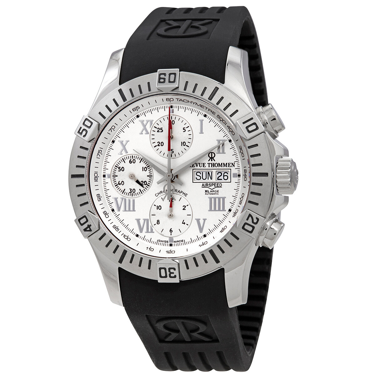Revue Thommen Air speed Chronograph Automatic Silver Dial Men's Watch 16071.6838