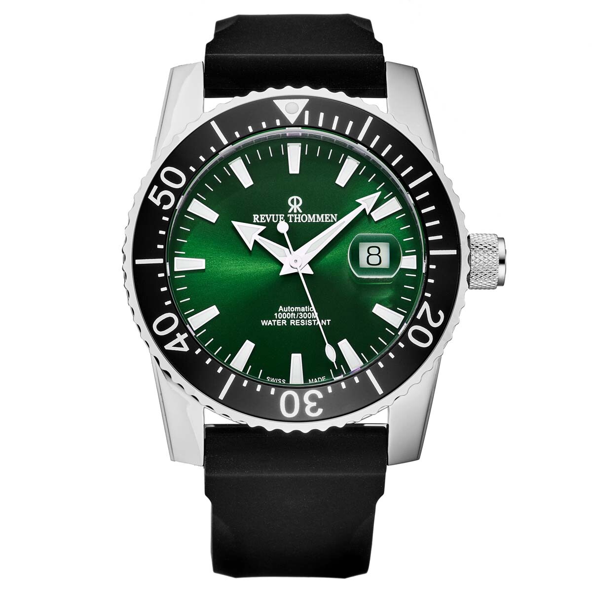 Revue Thommen Diver Automatic Green Dial Men's Watch 17030.2524
