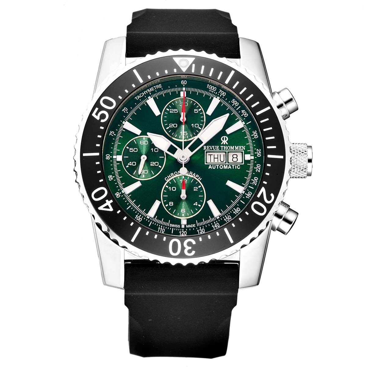 Revue Thommen Diver Automatic Green Dial Men's Watch 17030.6522