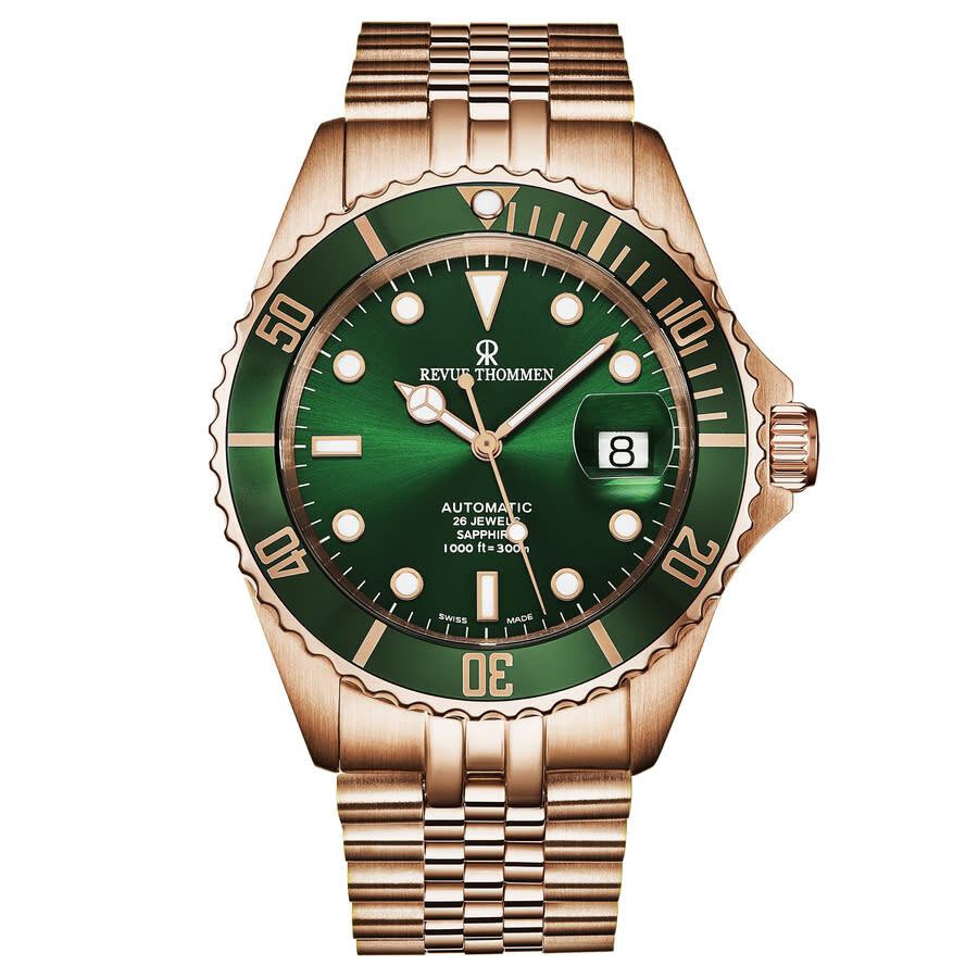 Revue Thommen Diver Automatic Green Dial Men's Watch 17571.2264