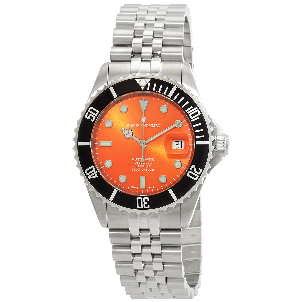 Revue Thommen Diver Automatic Orange Dial Men's Watch 17571.2239