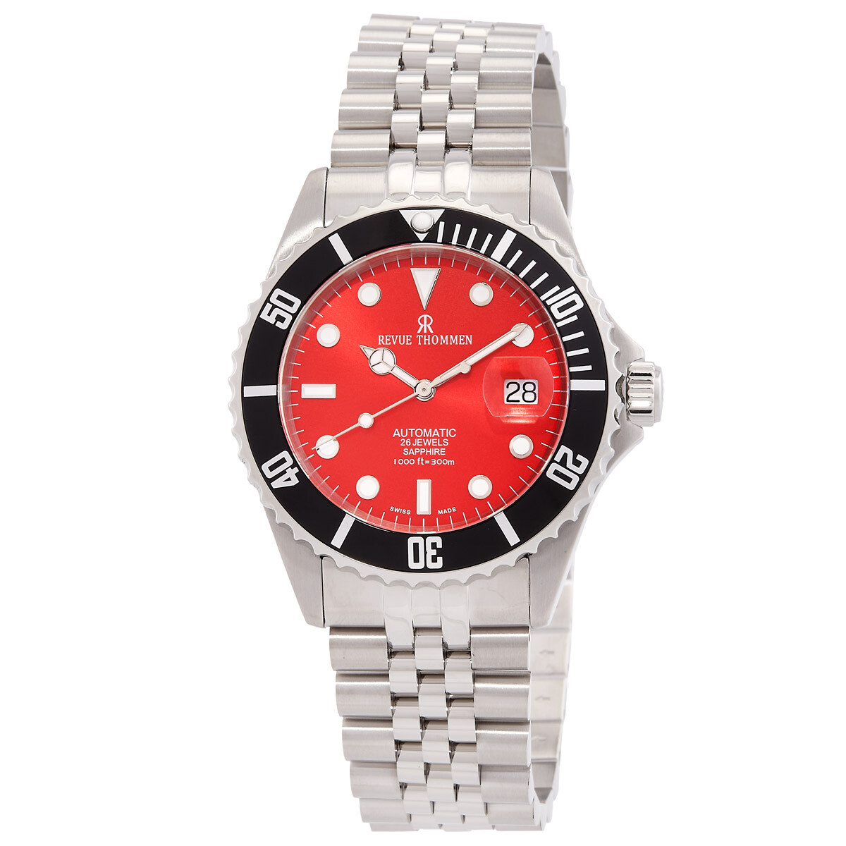 Revue Thommen Diver Automatic Red Dial Men's Watch 17571.2238