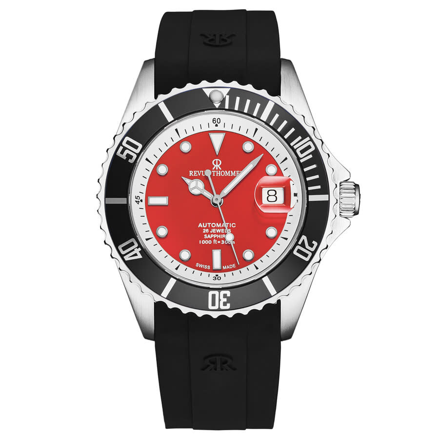 Revue Thommen Diver Automatic Red Dial Men's Watch 17571.2338