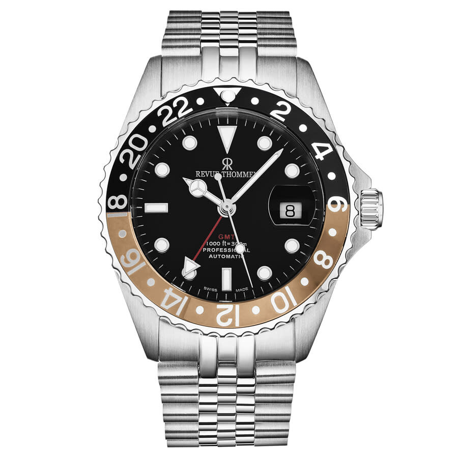 Revue Thommen Diver GMT Automatic Black Dial Men's Watch 17572.2232