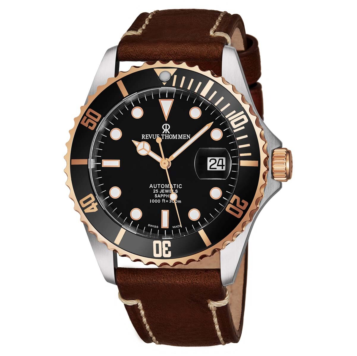 Revue Thommen Diver XL Automatic Black Dial Men's Watch 17571.2557