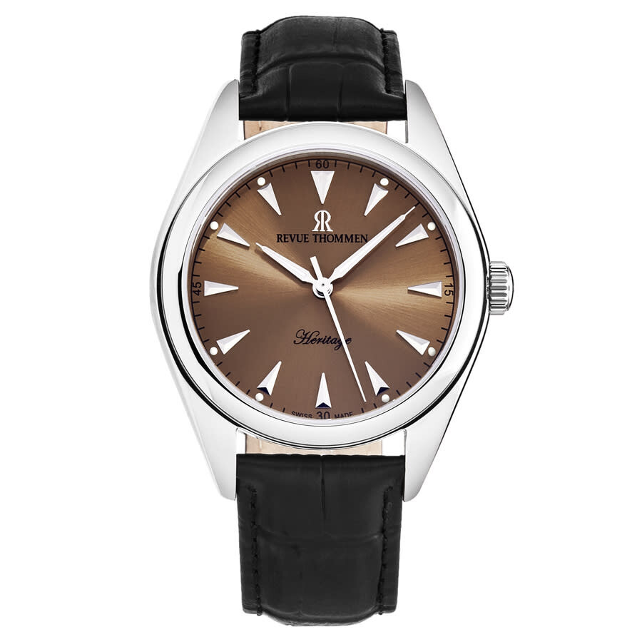 Revue Thommen Heritage Automatic Champagne Dial Men's Watch 21010.2539
