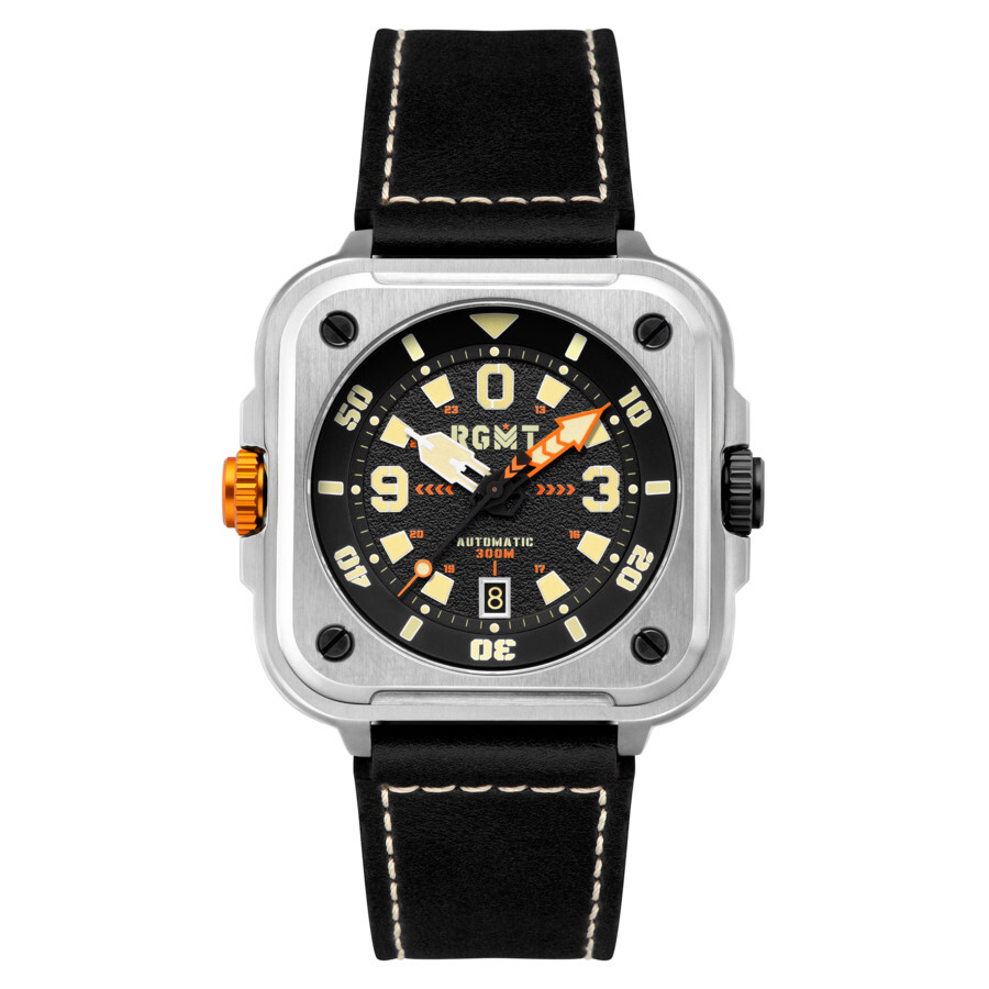 RGMT Pershing Automatic Black Dial Men's Watch RG-8066-01
