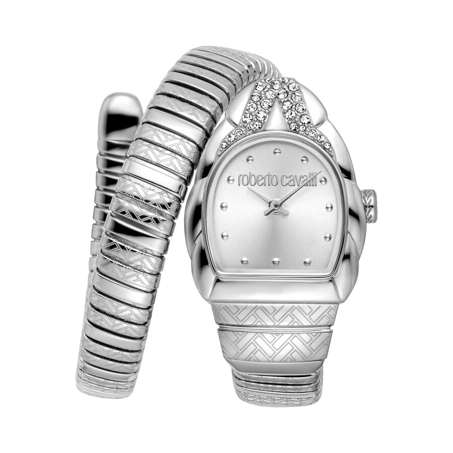 Roberto Cavalli Aurora Silver-tone Dial Ladies Watch RC5L133M0015