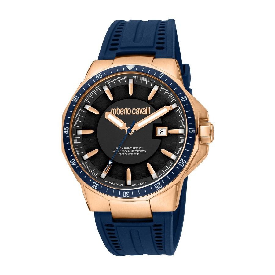 Roberto Cavalli Fashion Watch Quartz Black Dial Men's Watch RV1G182P0041