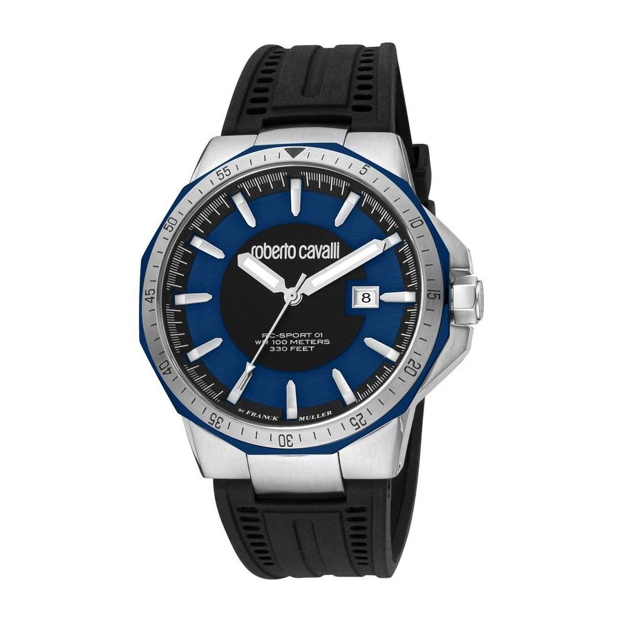 Roberto Cavalli Fashion Watch Quartz Blue Dial Men's Watch RV1G182P0021