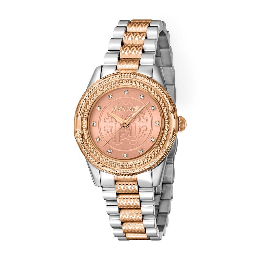 Roberto Cavalli Fashion Watch Quartz Rose Gold Dial Ladies Watch RC5L063M0095