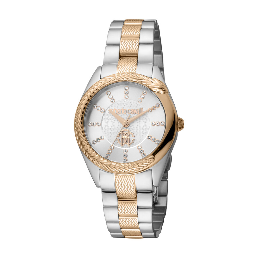 Roberto Cavalli Fashion Watch Quartz Silver Dial Ladies Watch RC5L038M0105