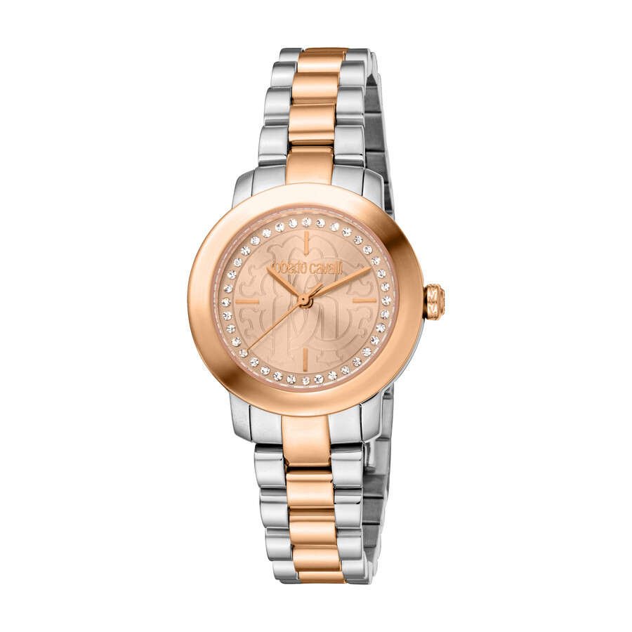 Roberto Cavalli Glam Rose Gold-tone Dial Ladies Watch RC5L081M0065