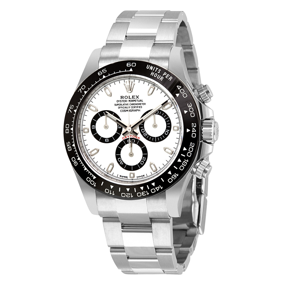 Rolex Cosmograph Daytona White Dial Stainless Steel Oyster Men's Watch 116500WSO