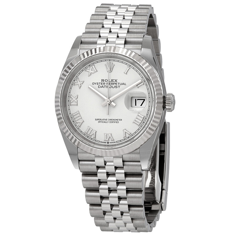 Rolex Datejust 36 Automatic White Dial Ladies Jubilee Watch 126234WRJ