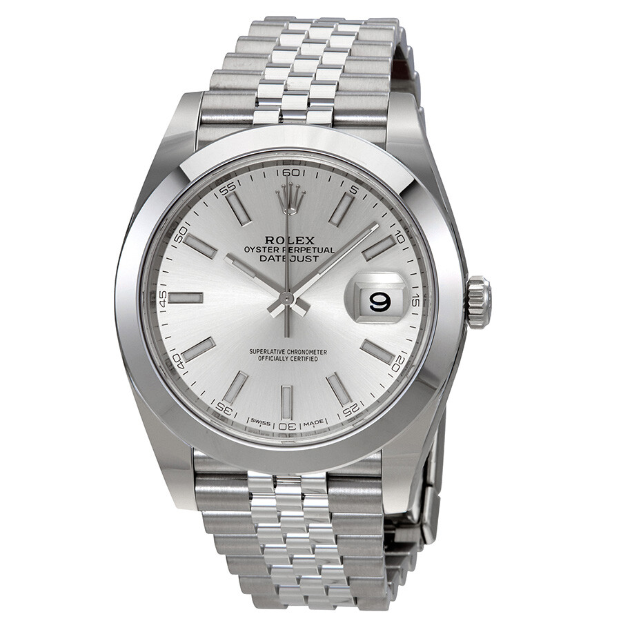 Rolex Datejust Silver Dial Automatic Men's Jubilee Watch 126300SSJ