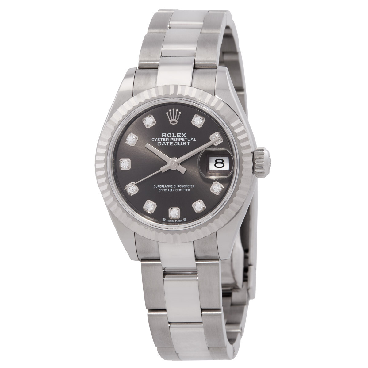 Rolex Lady Datejust Automatic Grey Diamond Dial Ladies Oyster Watch 279174GYDO