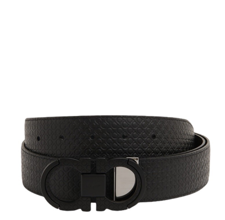 Ferragamo Reversible Gancini Leather Belt, Size 115 cm