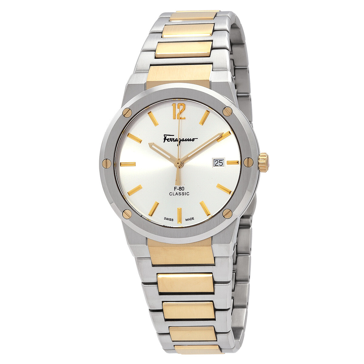 Ferragamo Quartz Silver Dial Men's Watch SFDT01420