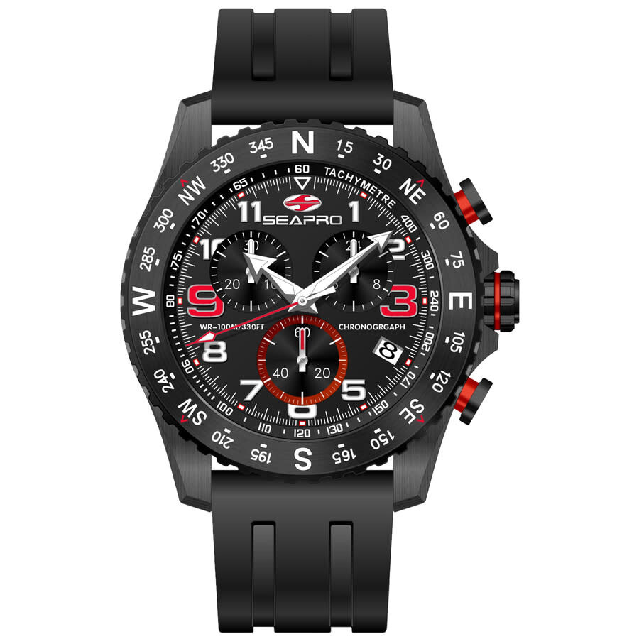 Seapro Gallantry Black Dial Men's Watch SP9730
