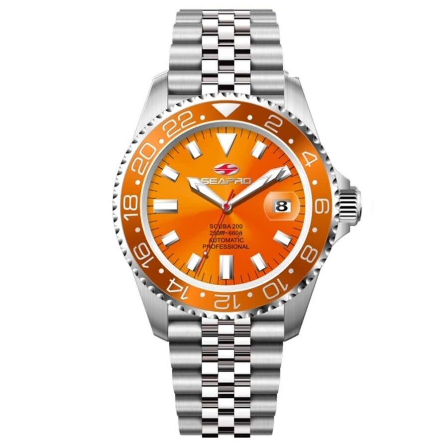 Seapro Grand Meridian Orange Dial Men's Watch SP4333
