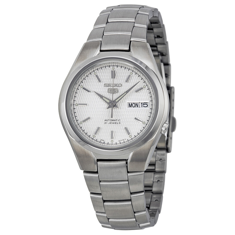 Seiko 5 Automatic Silver Dial Stainless Steel Men's Watch SNK601