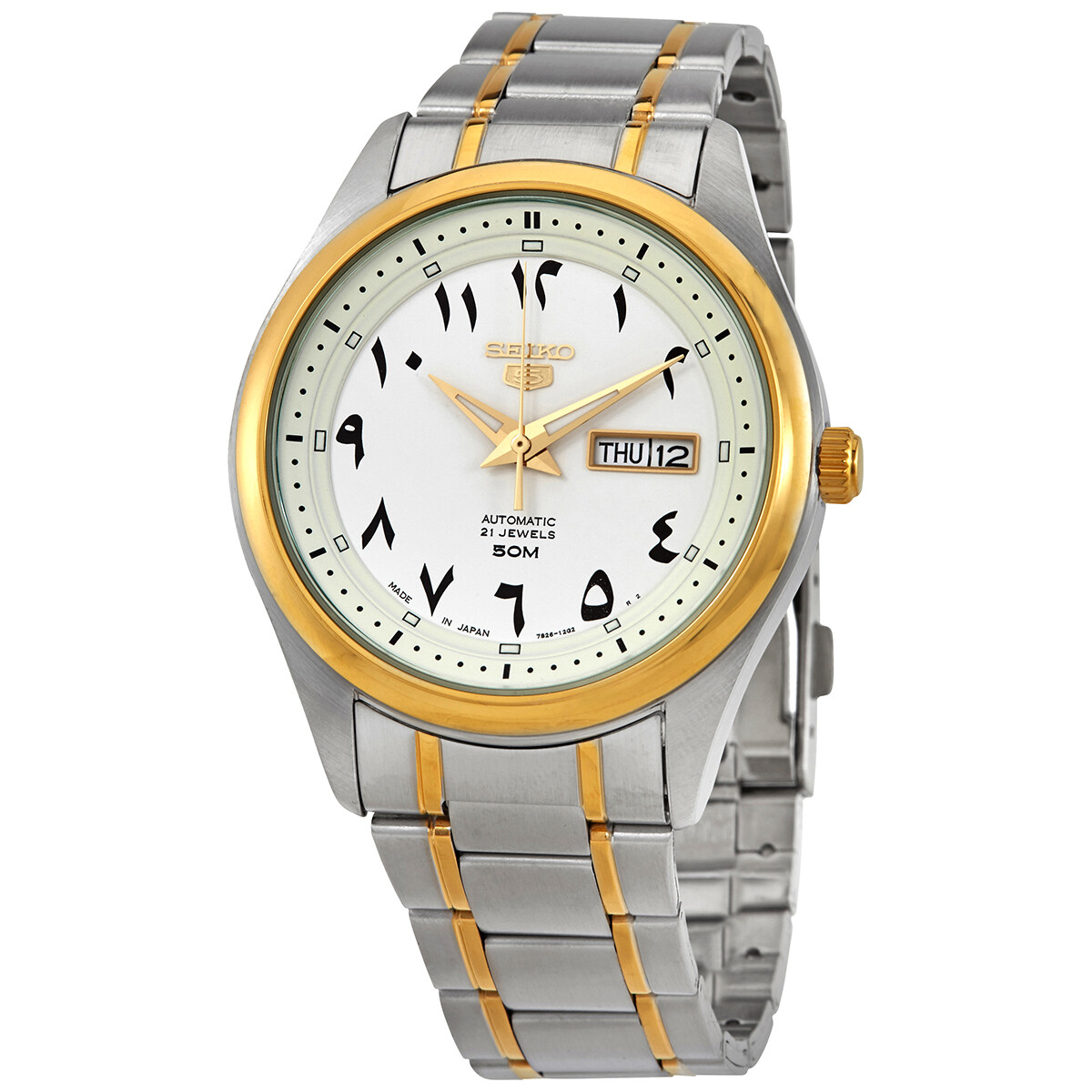 Seiko 5 Automatic White Dial Men's Watch SNKP22J1