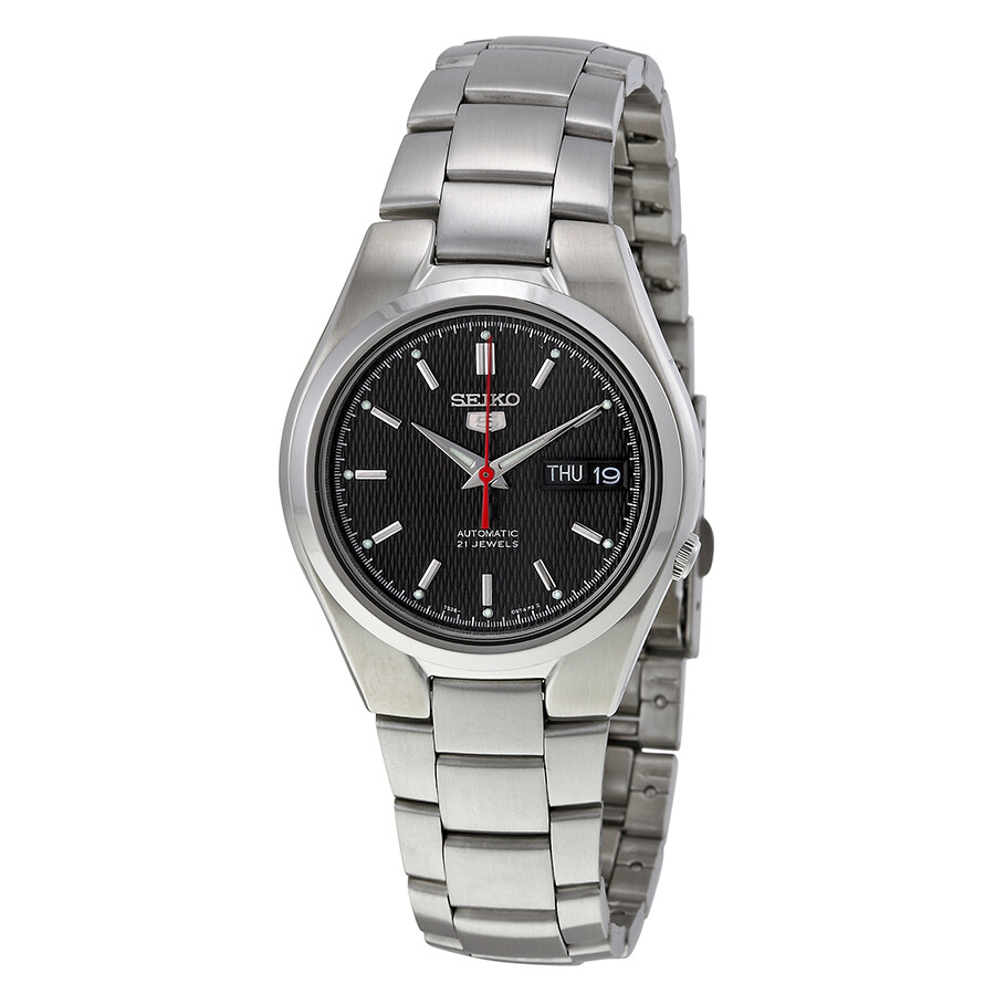 Seiko Series 5 Automatic Black Dial Men's Watch SNK607