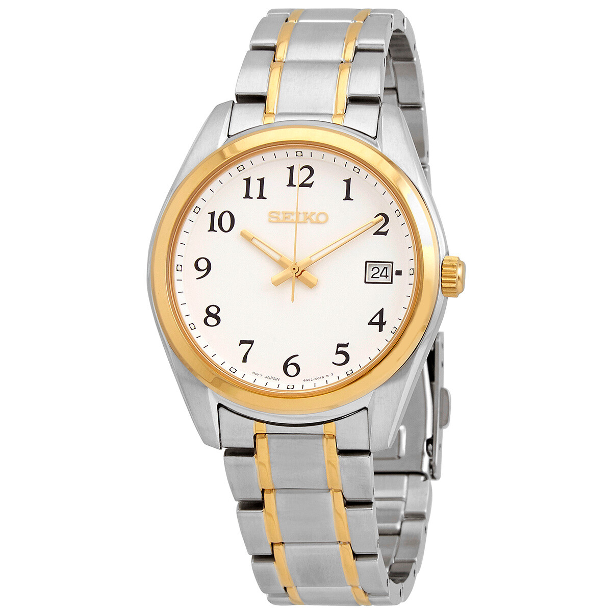 Seiko Core Quartz White Dial Men's Watch SUR460P1