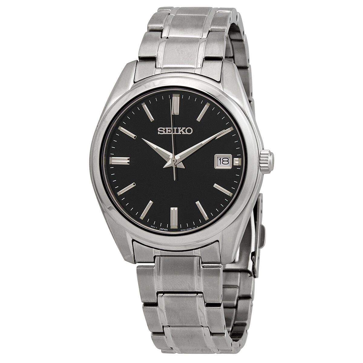 Seiko Essentials Quartz Black Dial Men's Watch SUR311
