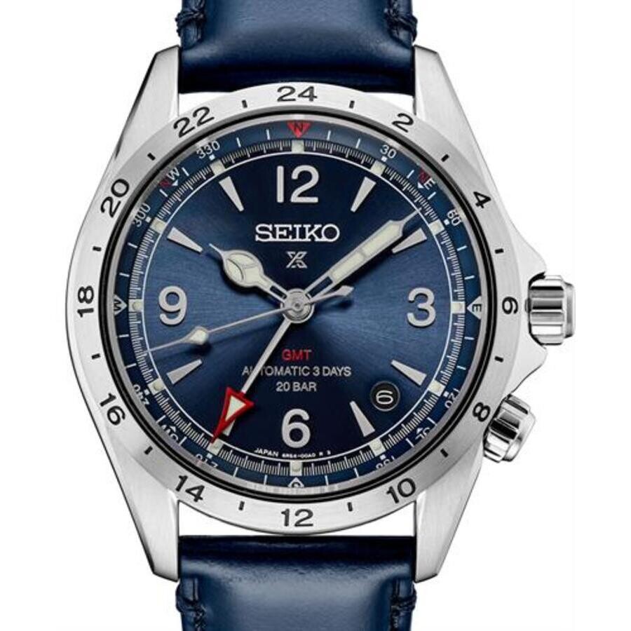 Seiko Prospex Luxe Alpinist GMT Automatic Blue Dial Men's Watch SPB377