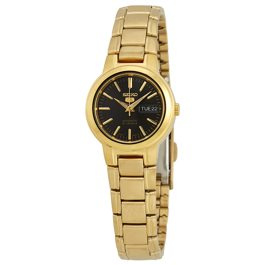 Seiko Series 5 Automatic Black Dial Ladies Watch SYME48