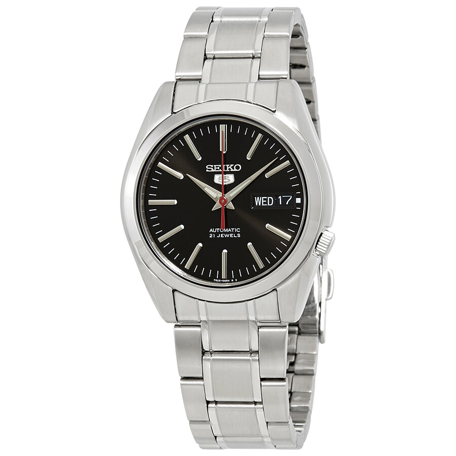 Seiko Series 5 Automatic Black Dial Men's Watch SNKL45