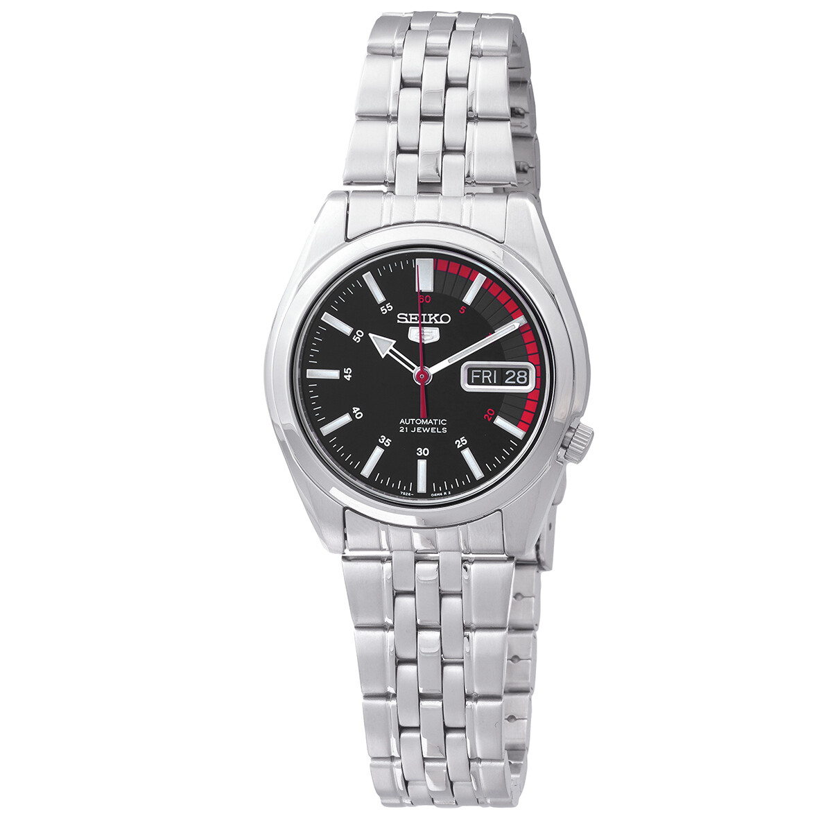 Seiko Series 5 Automatic Black Dial Unisex Watch SNK375K1