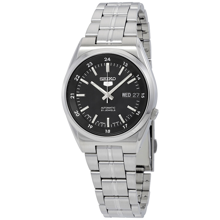 Seiko Series 5 Automatic Date-Day Black Dial Men's Watch SNK567J1