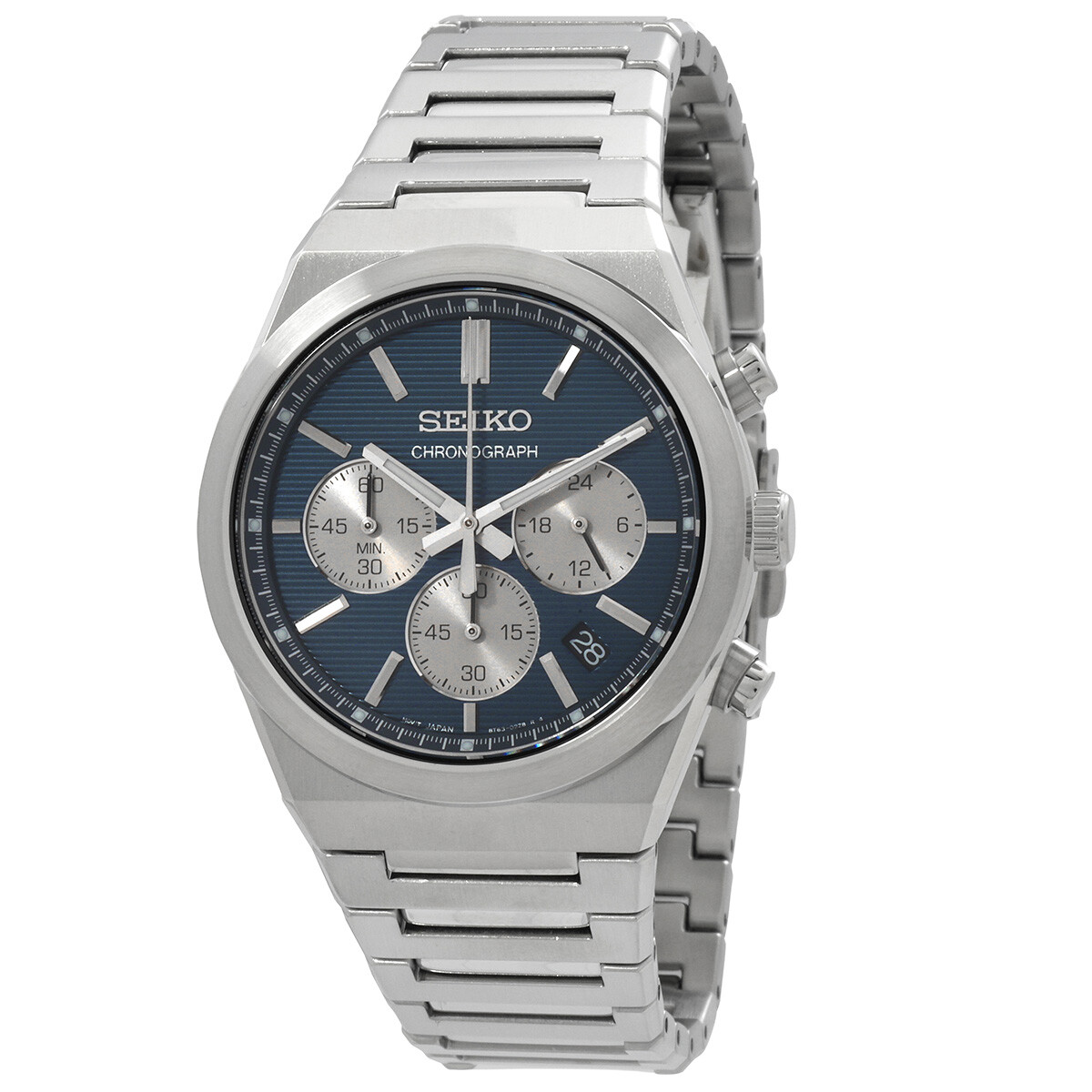 Seiko Sport Chronograph Quartz Blue Dial Men's Watch SSB453P1