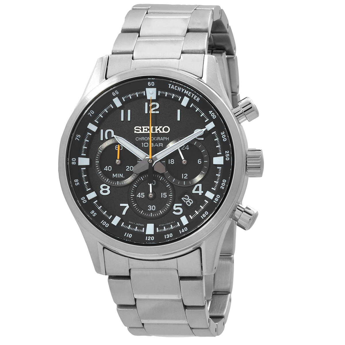 Seiko Sport Chronograph Quartz Black Dial Men's Watch SSB447P1