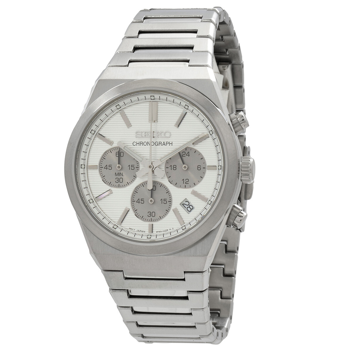Seiko Sport Chronograph Quartz Silver Dial Men's Watch SSB451P1