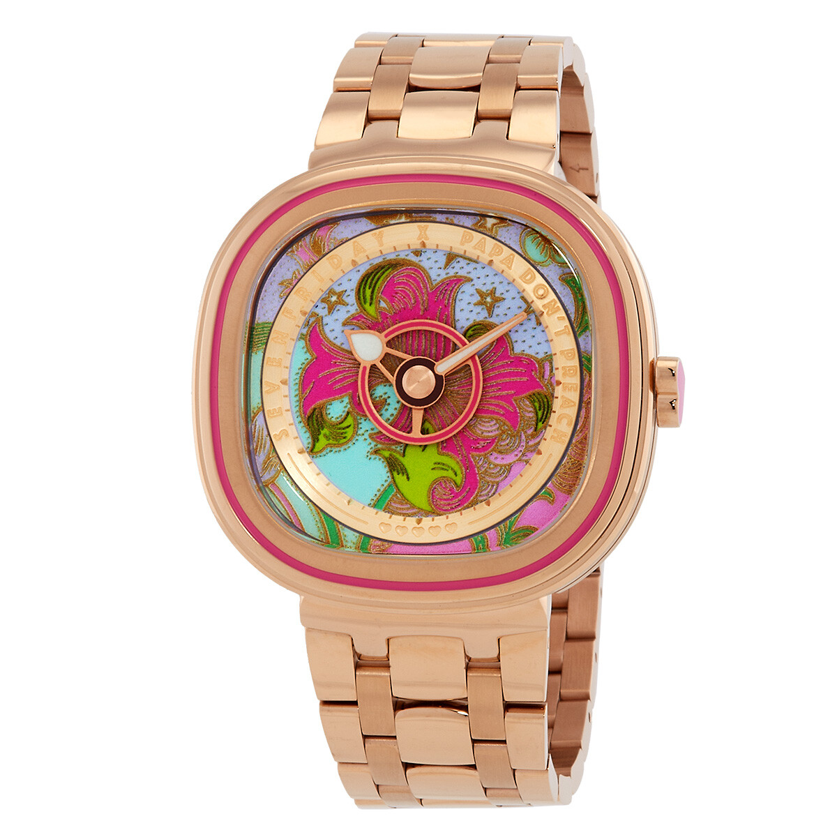 Sevenfriday C Series Automatic Pink Dial Ladies Watch C2/01 'PDP'