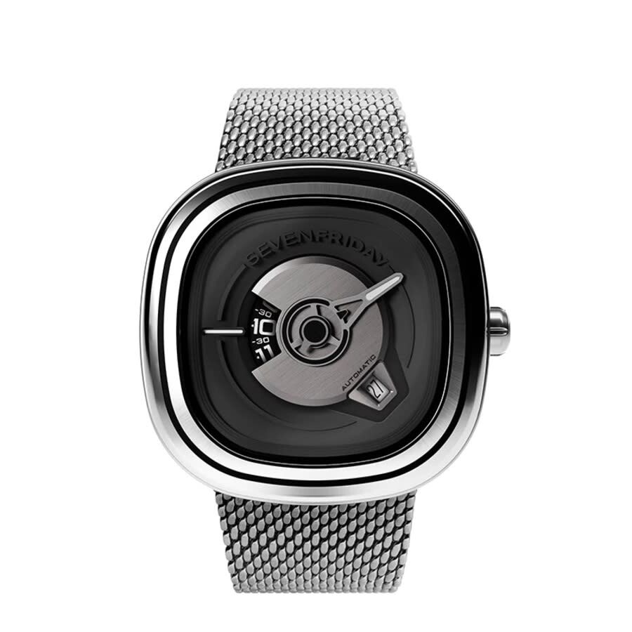 Sevenfriday PE Automatic Black Dial Men's Watch PE1/01M